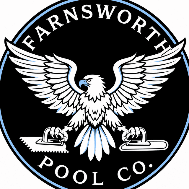 Farnsworth Pool Co. eagle badge